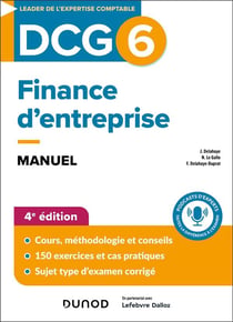 DCG 6 - Finance d'entreprise - Manuel - 4e éd.