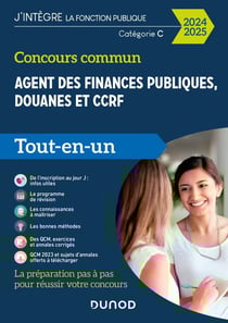 Concours commun Agent des finances publiques, douanes et CCRF - Catégorie C - Tout-en-un (édition 2024/2025)