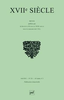 Revue XVIIe siècle n.251 : XVIIe siècle Tome 251 - journées internationales Jean-Pierre Camus (2011)