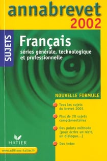 Annabrevet sujets - français (édition 2002)