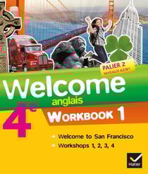 Welcome : anglais - 4e - workbook 1
