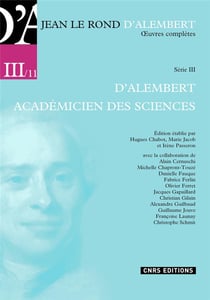 Oeuvres complètes d'Alembert 1757-1783