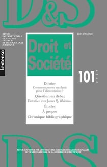 Droit et societe n.101 (EDITION 2019)