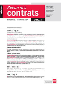 Revue Des Contrats Rdc N4-2017
