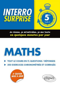 Interro surprise : mathématiques - 5e (édition 2018)