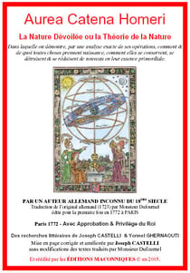 Aurea catena homeri - la nature devoilee ou la theorie de la nature