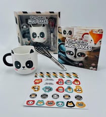 Mon atelier mug cake + stickers : panda