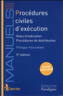 PROCÉDURES CIVILES D'EXÉCUTION.
