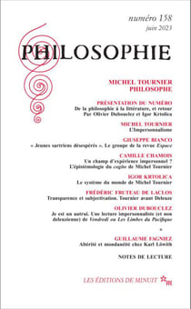 Revue Philosophie n.158 : Michel Tournier philosophe