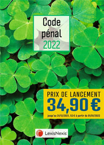 Code pénal : jaquette trèfles (édition 2022)