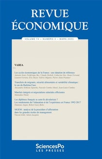 Revue économique n.74
