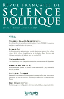 Revue française de science politique n.74