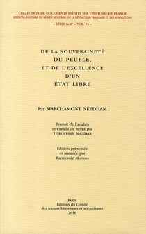 De la souveraineté du peuple, et de l'excellence d'un état libre