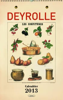 Deyrolle - calendrier 2013 - les confitures
