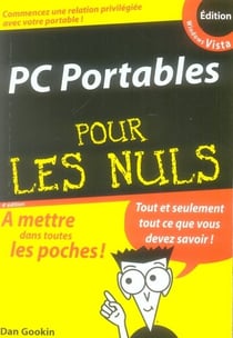 Pc portables ed. windows vista poche pour les nuls