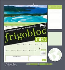  Frigobloc Mensuel 2024 avec Stylo 4 couleurs (de janv. à déc.  2024) - Collectif - Livres