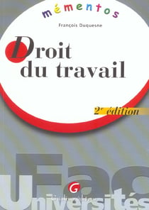 Droit du travail 2e (2e edition)
