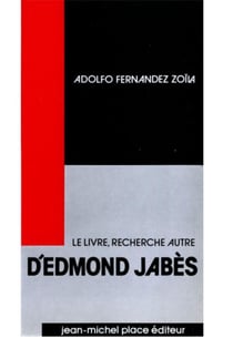 Le livre, recherche autre d'Edmond Jabès