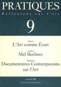 L'art comme écart, Mel Bochner, documentaires contemporains sur l'art