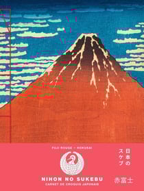 Fuji rouge - Hokusai - Carnet de croquis taille moyenne