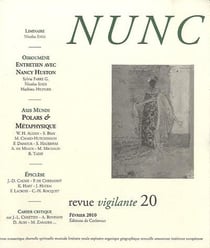 Revue nunc n.20 : polars & métaphysique