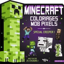 Minecraft : Coloriages mob pixels : Creeper