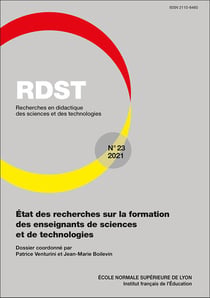 Recherches en didactique des sciences et des technologies Tome 23 : état des recherches sur la formation des enseignants : de sciences et de technologie