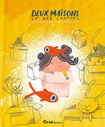 Deux maisons et des cartons
