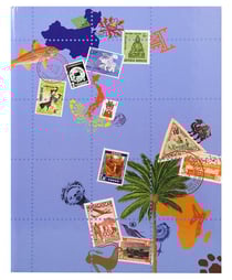 Album timbre 16 pages - 16,5 x 22,5 cm - globe trotter