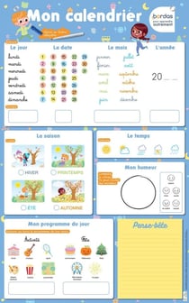 Les posters effaçables : mon calendrier