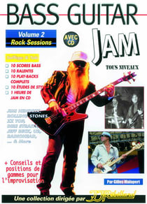 Bass guitar jam t.2 - rock sessions cd tab