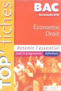 Economie droit - terminale stg