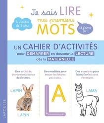 Je sais lire mes premiers mots et j'aime ça ! Un cahier d'activités pour démarrer en douceur la lecture dès la maternelle