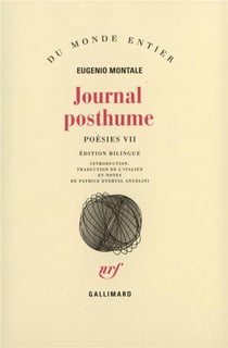 Journal posthume - poésies Tome 7