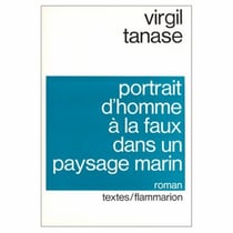 Portrait de l'homme à la faux dans un paysage marin