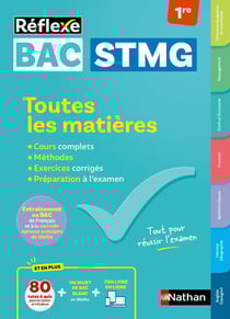 Réflexe Bac : Toutes les matières - 1re STMG (édition 2026)
