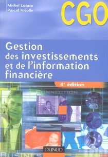 Gestion des investissements et de l'information financiere (4e edition)