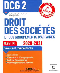 Dcg 2 droit des societes et des groupements d affaires - 1 - dcg 2 droit des societes et des groupem (édition 2020/2021)