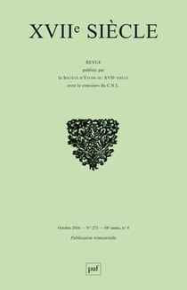 Revue XVIIe siècle n.273