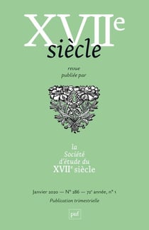 Revue XVIIe siècle n.1 : Lucien et la satire en prose au XVIIe siècle (édition 2020)