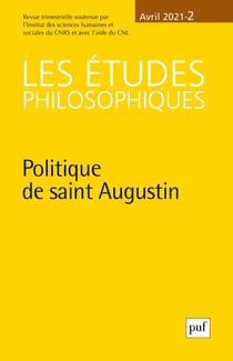 Revue Les études philosophiques n.2 : politique de saint Augustin (édition 2021)