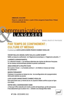 Par temps de confinement : culture et médias (édition 2023)