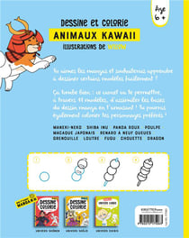 Dessine et colorie – Animaux kawaii