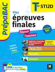 Prépabac : Mes épreuves finales - Terminale STI2D - Fiches et annales
