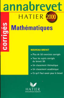Annabrevet sujets & corrigés : mathématiques (édition 2000)
