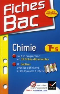 Fiches bac t.9 - chimie - terminale s - enseignement obligatoire