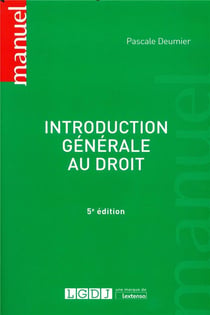 Introduction generale au droit - 5e ed.