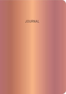 Carnet "journal cuivre rose"