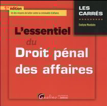 L'essentiel du droit pénal des affaires