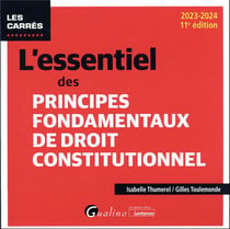 L'essentiel des principes fondamentaux de droit constitutionnel (édition 2023/2024)